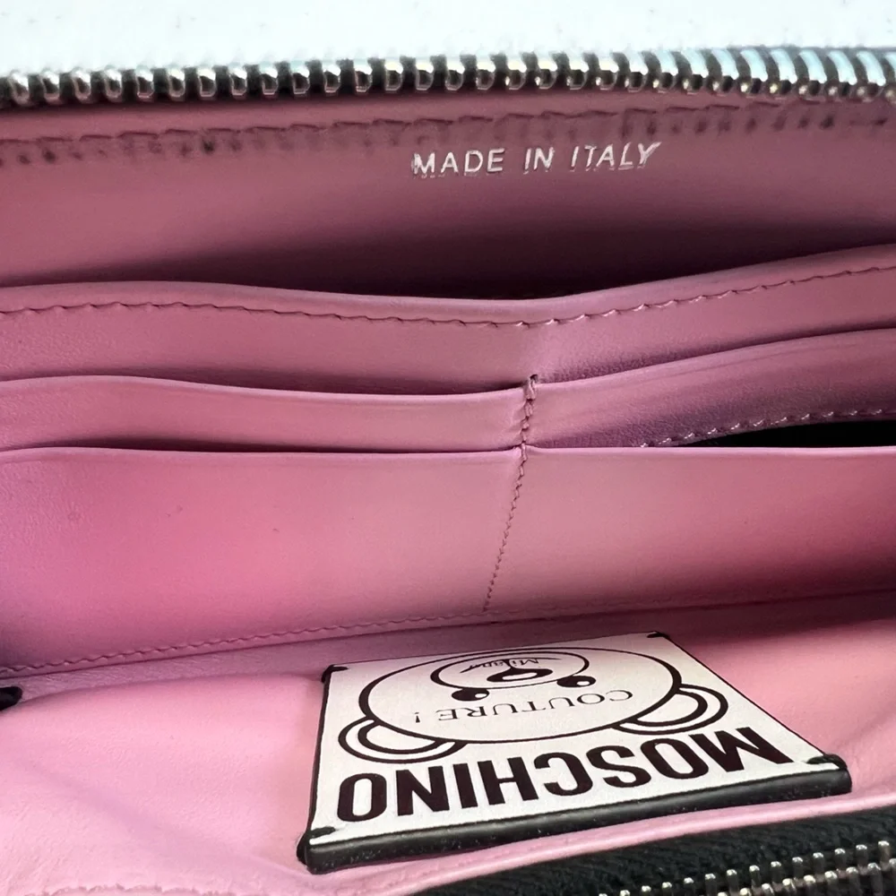 Moschino Pink Space Bear Wallet